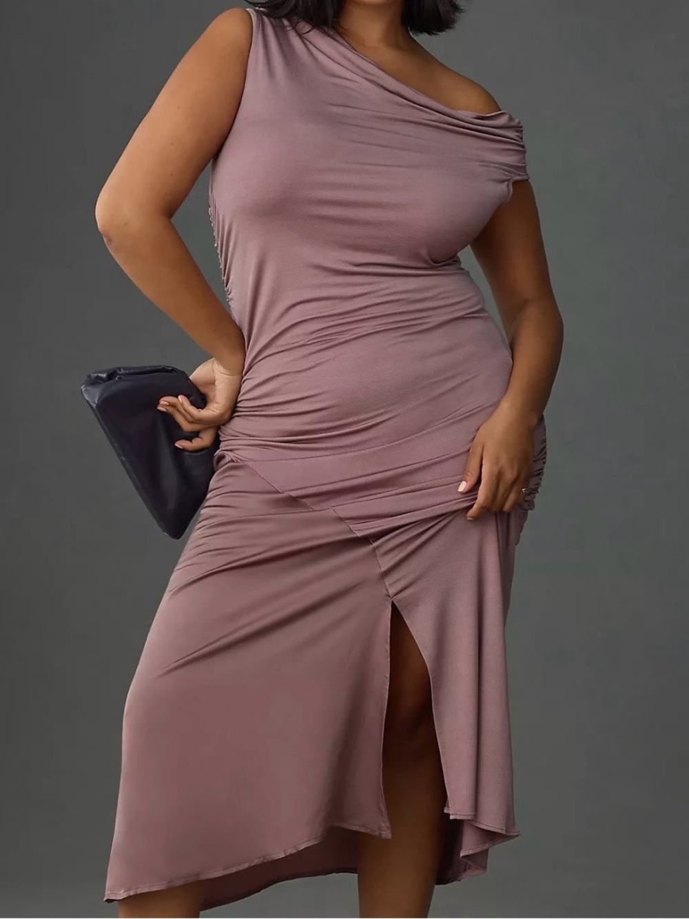 Anthropologie Asymmetrical Bodycon Midi Dress